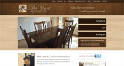 Desktop Screenshot of davincirestoration.com